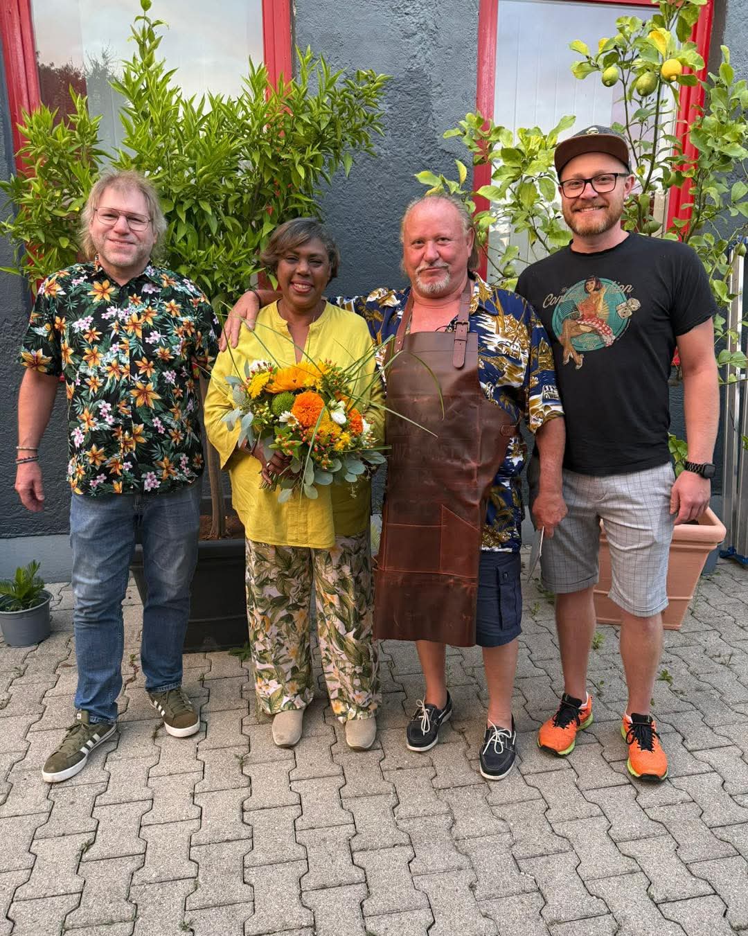 Präsident Richard Renz, Natalie Pracher, Ernst Pracher, Präsident Sebastian Wagner